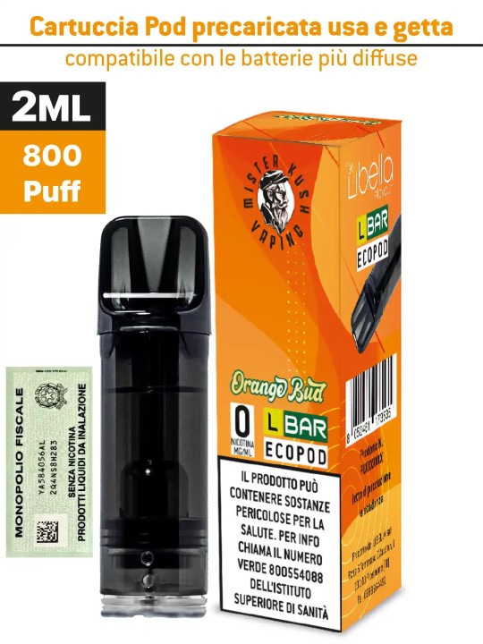 Orange Bud Pod 2ml 800 Puff