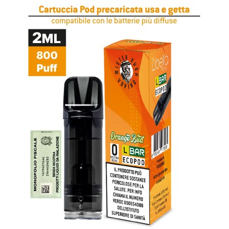 Orange Bud Pod 2ml 800 Puff